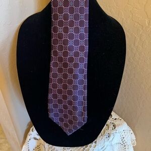 CM Gold Series Purple Hand Made Silk Tie